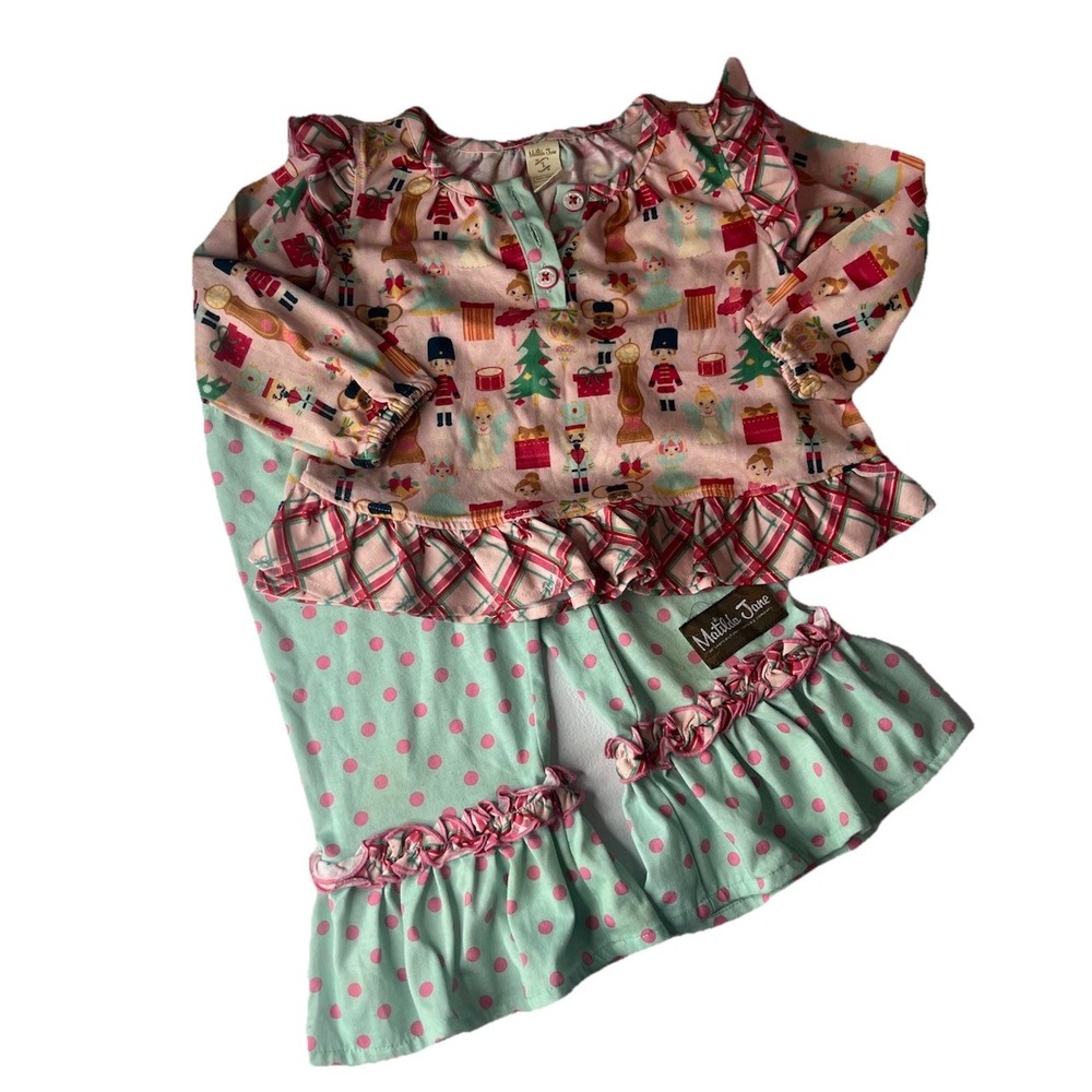 Girls Matilda Jane Size 2 Nutcracker Season PJ Set Holiday‎ Wonderment  Pajamas